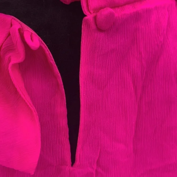 J. Crew top Tank size Small silk blouse Ruffle Collar - Picture 6 of 8